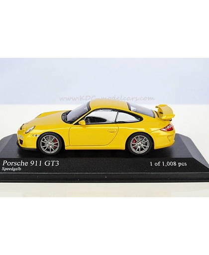 Minichamps 1:43 Porsche 911 (997 mkII) GT3 - 2009, Speedgeel, Limited Edition 1/1008