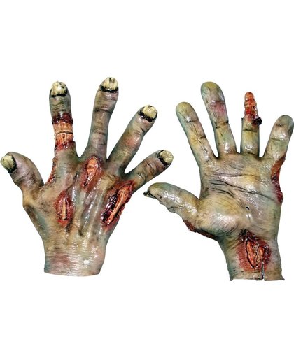 Verbrande handen voor volwassenen Halloween - Verkleedattribuut - One size