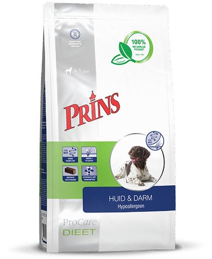 Prins ProCare Huid & Darm Hypoallergeen - Hond - Volledig droogvoer - 10 kg