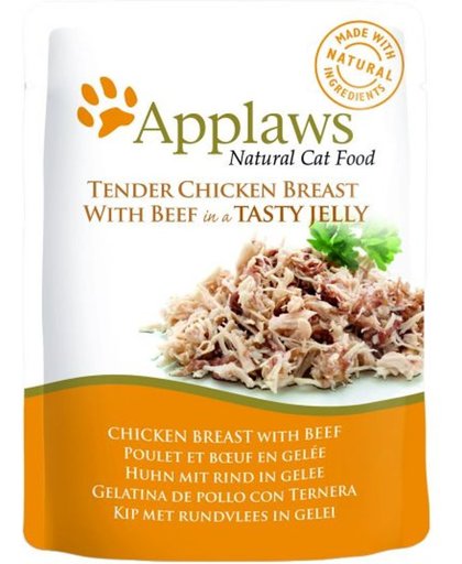 Applaws cat jelly chicken / beef 16 x 70 gr