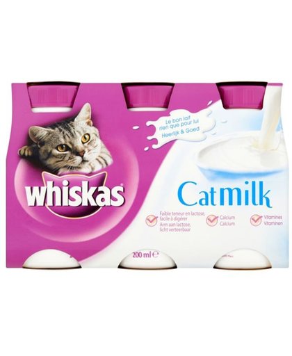 Whiskas Catmilk Flesje - 5 x (3 x 200 ml)