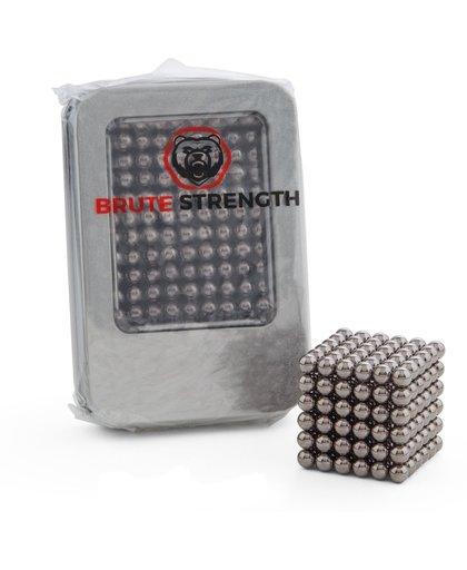 Brute Strength - Neocube Magneetballetjes - Zwart (216 balletjes | 5mm | metalen geschenkverpakking)