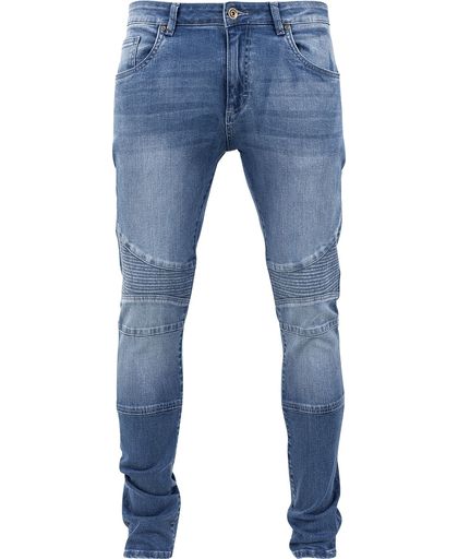 Urban Classics Slim Fit Biker Jeans Jeans blauw