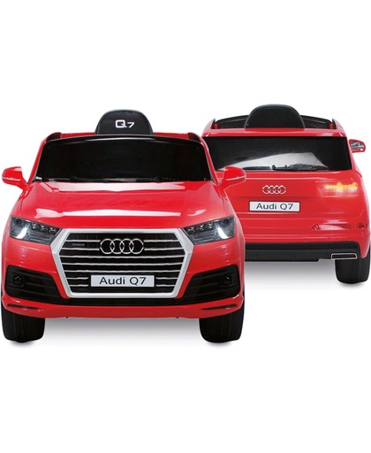 Audi Q7 Highdoor | Elektrische accuvoertuig / kinderauto 12V | Afstandsbediening + Mp3 | Rood