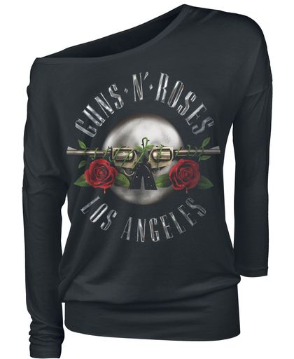 Guns N&apos; Roses Los Angeles Seal Girls longsleeve zwart