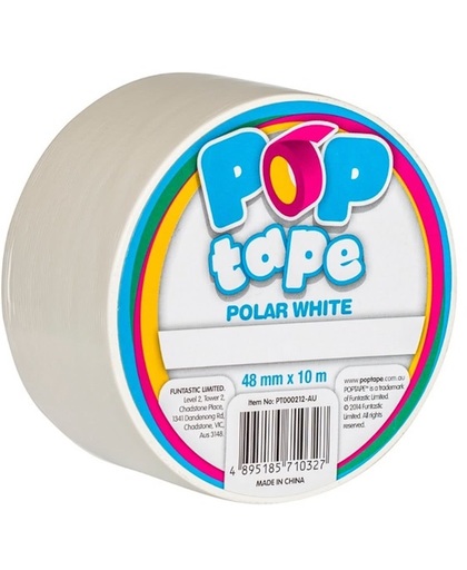 Pop Tape 48mm x 10m - Polar White