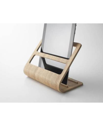 Yamazaki tablet en accessoires houder Rin naturel hout