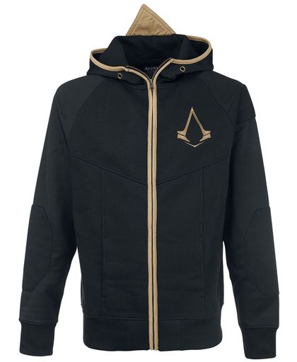 Assassin&apos;s Creed Logo Vest met capuchon zwart-goudkleurig