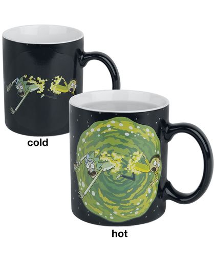 Rick And Morty Portal - Heat Change Mug Mok meerkleurig