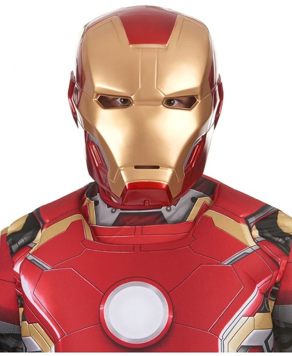 Tweedelig Iron Man 2™ film masker voor volwassenen - Verkleedmasker - One size