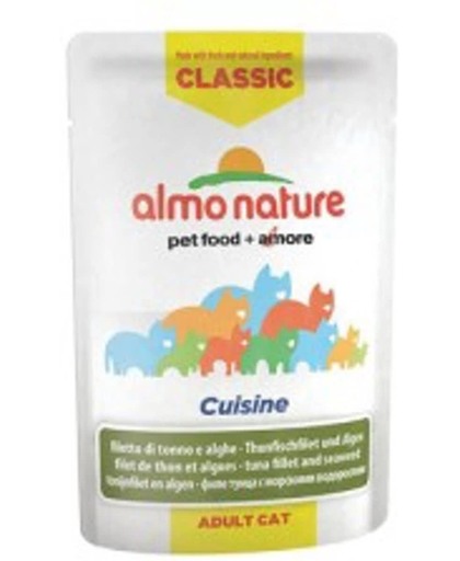 Almo Nature Classic - Cuisine Tonijnfilet en Algen - 24 x 55 gr