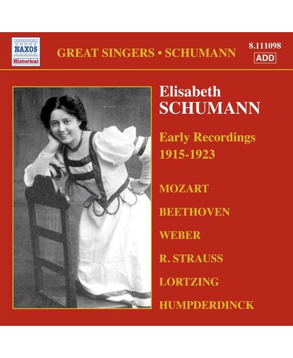 Elisabeth Schumann: Early Rec.