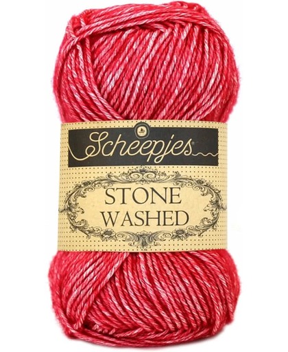 Scheepjes Stone Washed - 807 - Red Jasper PAK MET 10 BOLLEN