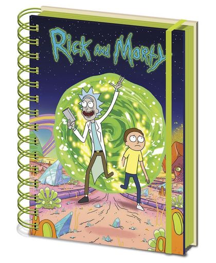 Rick And Morty Portal Notitieboek meerkleurig