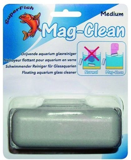 SuperFish Mag Clean - Aquarium - Glasreiniger - Drijvend - Large