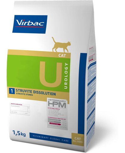 VIRBAC HPM feline urology struvite dissolution U1 1,5KG