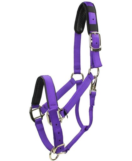 Shires Halster Nylon Topaz - Purple - paard
