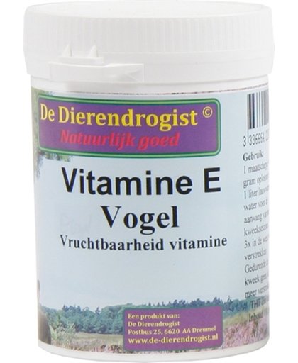 Dierendrogist Vitamine E Vogel - 100 gr