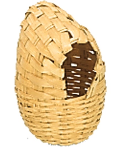 Nobby nest korf gevlochten met kokos 7 x 11 cm - 2 ST