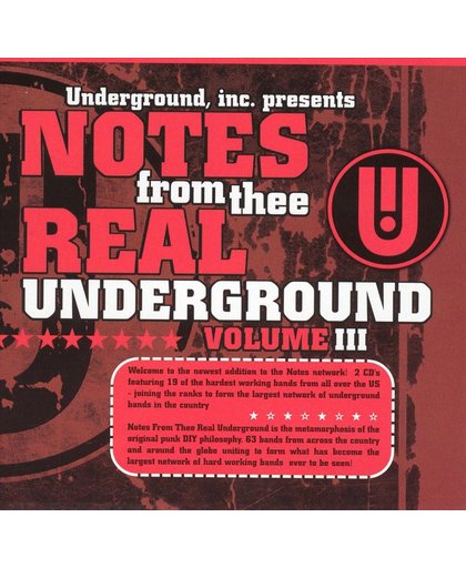 Notes from Thee Real Underground, Vol. 3
