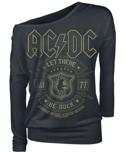 AC/DC Let There Be Rock Girls longsleeve zwart
