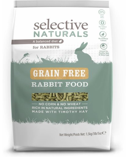 Supreme Selective Naturals Grain Free - Konijn - Volledig droogvoer - 1,5 kg