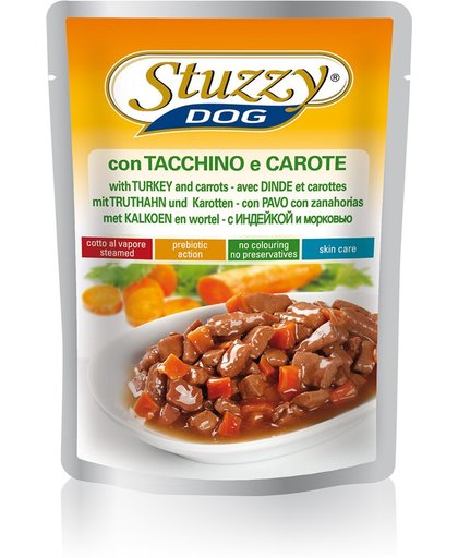 Stuzzy Dog - Kalkoen en wortel - 24 stuks à 100 gram