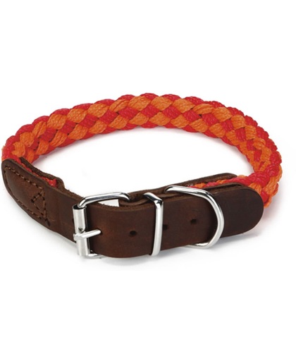 Beeztees Korda - Hondenhalsband - Rood/Oranje - 33-39 cm