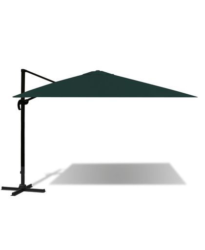 vidaXL Cantilever Umbrella Aluminium Green 3x4 m