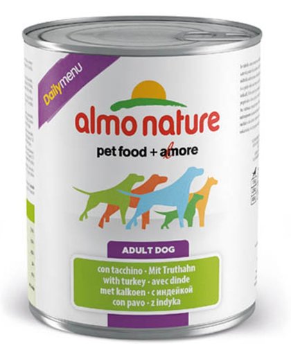 Almo Nature Dog Blik Kalkoen - 12 x 800 GR