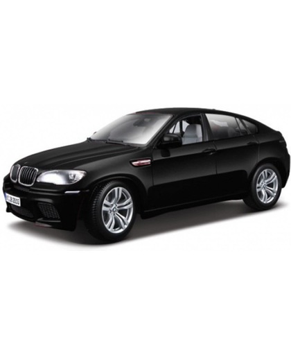 Modelauto BMW X6 M zwart metallic 1:18