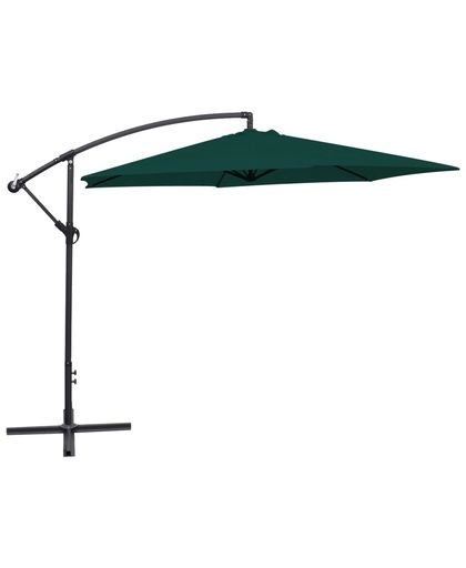 vidaXL Zwevende parasol 3 m groen