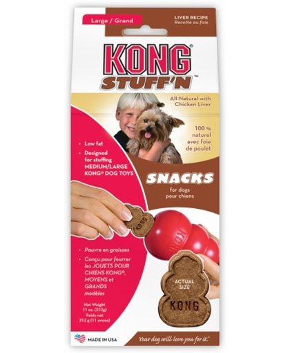 Kong Stuff 'N Snacks Lever L - Voer