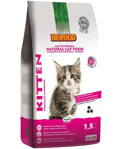 Biofood cat kitten pregnant & nursing kattenvoer 1,5 kg