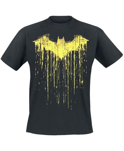 Batman Dripping Paint T-shirt zwart