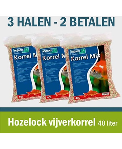 Hozelock visvoer korrels - vijverkorrel 40 liter (2+1 gratis)