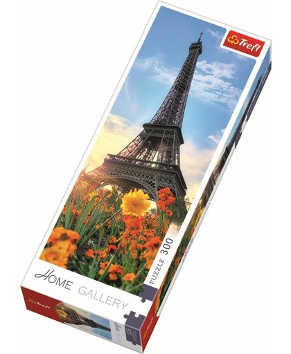 Home Gallery -De Eiffeltoren tussen bloemen, 300 stukjes Legpuzzel