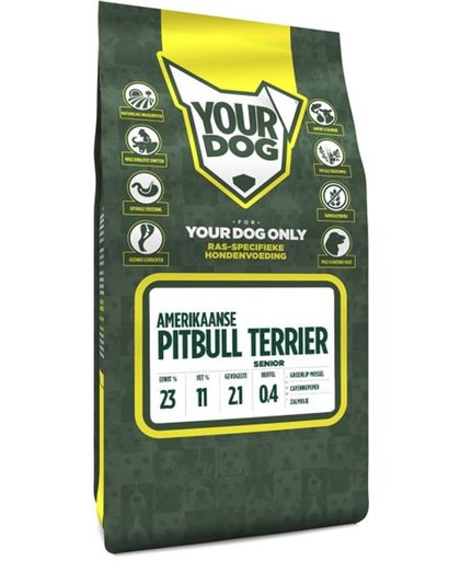 Yourdog amerikaanse pitbull terri ?r hondenvoer senior 3 kg