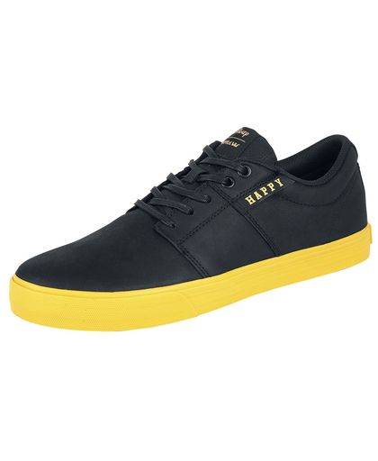 Supra Stacks Vulc II - Happy Sneakers zwart-geel