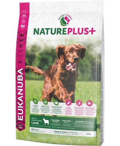 Eukanuba Natureplus+ Puppy All Breeds Lam&Gevogelte&Rijst 10 kg