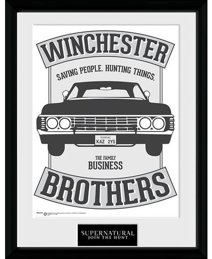 Supernatural Winchester Brothers Ingelijste poster meerkleurig