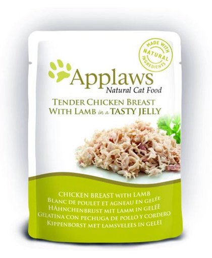 Applaws cat jelly chicken / lamb kattenvoer 70 gr