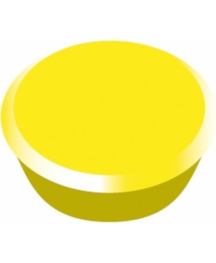 Magneet Alco 13mm rond doos a 10 stuks geel