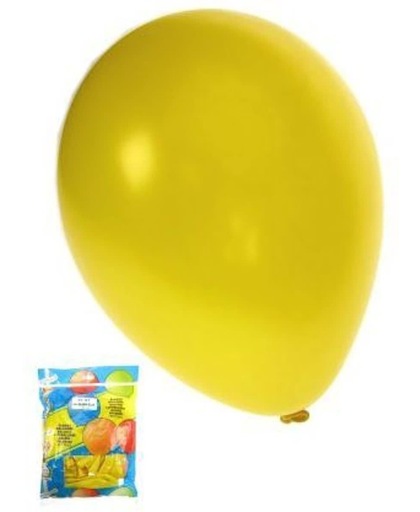 Kwaliteitsballon metallic geel