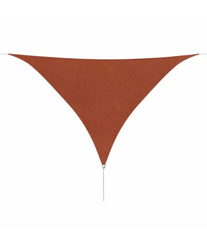 vidaXL Zonnescherm terracotta driehoekig 3,6x3,6x3,6m oxfordtextiel