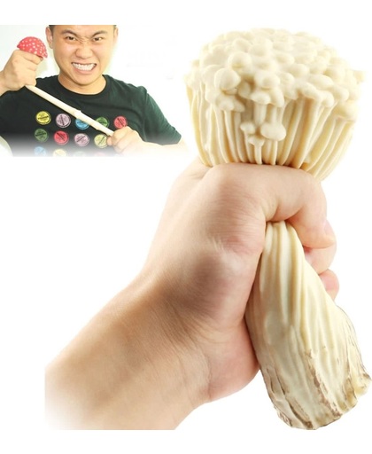 Enoki Mushroom Style Creative Plants Relief Stress Squeeze Toy Novelty Tempting Mushroom Toy