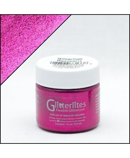 Angelus Glitterlites - Framboos - 29,5 ml Glitter verf voor o.a. leer (Razzberry)