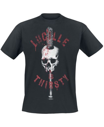 The Walking Dead Thirsty Lucille T-shirt zwart