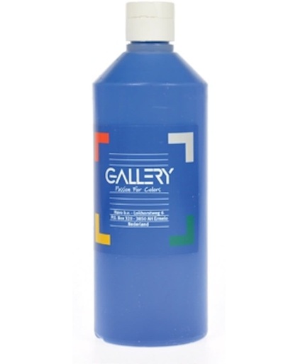 Gallery plakkaatverf flacon van 500 ml donkerblauw