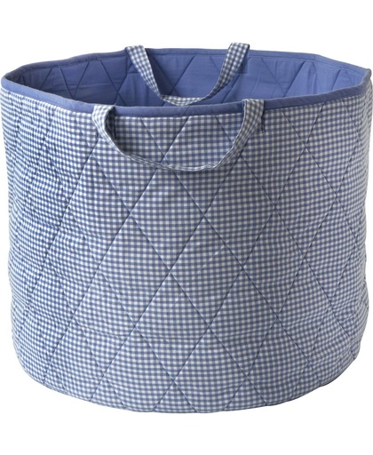 Gingham Toy Basket (Blauw) - Kiddiewinkles (BLUEGTB)